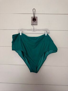 N Swimwear Women’s 22W Green Bikini Bottom Swim New